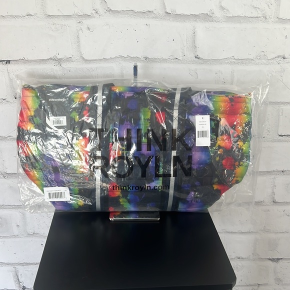 Think Royln Pride Wingman Tie-Dye Denim Quilted Tote - Picture 10 of 14